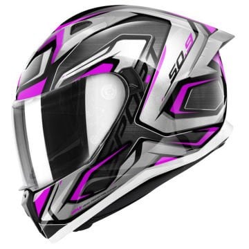 GIVI 50.9 ATOMIC LADY TITANIUM-GRİ-PEMBE KASK S