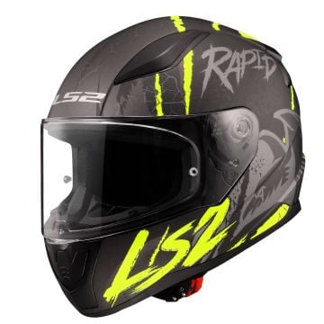 LS2 Rapid 2 Raven Full Face Motosiklet Kaskı XL