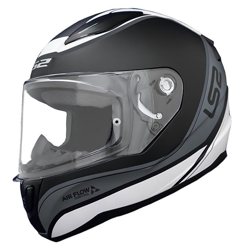 LS2 Rapıd 2 Deeper Mat Beyaz-siyah Kask