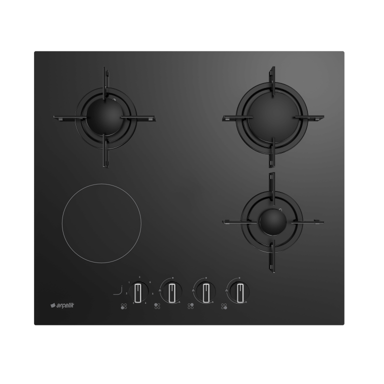 Arçelik OXD T 602 ES Tek Gözü Elektrikli Siyah Vitroseramik Ankastre Ocak TEŞHİR