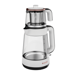 Arçelik CM 6964 Resital Beyaz 1900 W Cam Demlikli Çay Makinesi