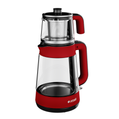 Arçelik CM 6964 K Resital Kırmızı 1900 W Cam Demlikli Çay Makinesi