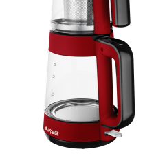 Arçelik CM 6964 K Resital Kırmızı 1900 W Cam Demlikli Çay Makinesi