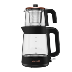 Arçelik CM 6964 S Resital Siyah 1900 W Cam Demlikli Çay Makinesi