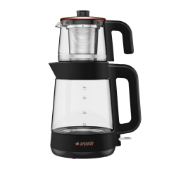 Arçelik CM 6964 S Resital Siyah 1900 W Cam Demlikli Çay Makinesi