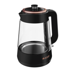 Arçelik CM 6964 S Resital Siyah 1900 W Cam Demlikli Çay Makinesi