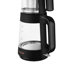 Arçelik CM 6964 S Resital Siyah 1900 W Cam Demlikli Çay Makinesi