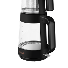 Arçelik CM 6964 S Resital Siyah 1900 W Cam Demlikli Çay Makinesi