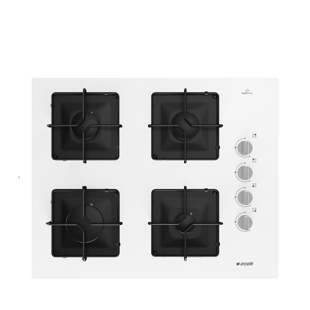 Arçelik OCD K 651 EB Gazlı Cam Tablalı Ocak