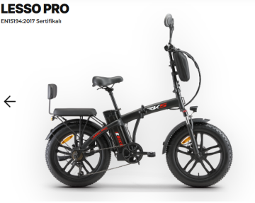 RKS LESSO PRO KATLANABİLİR E-BİKE SİYAH